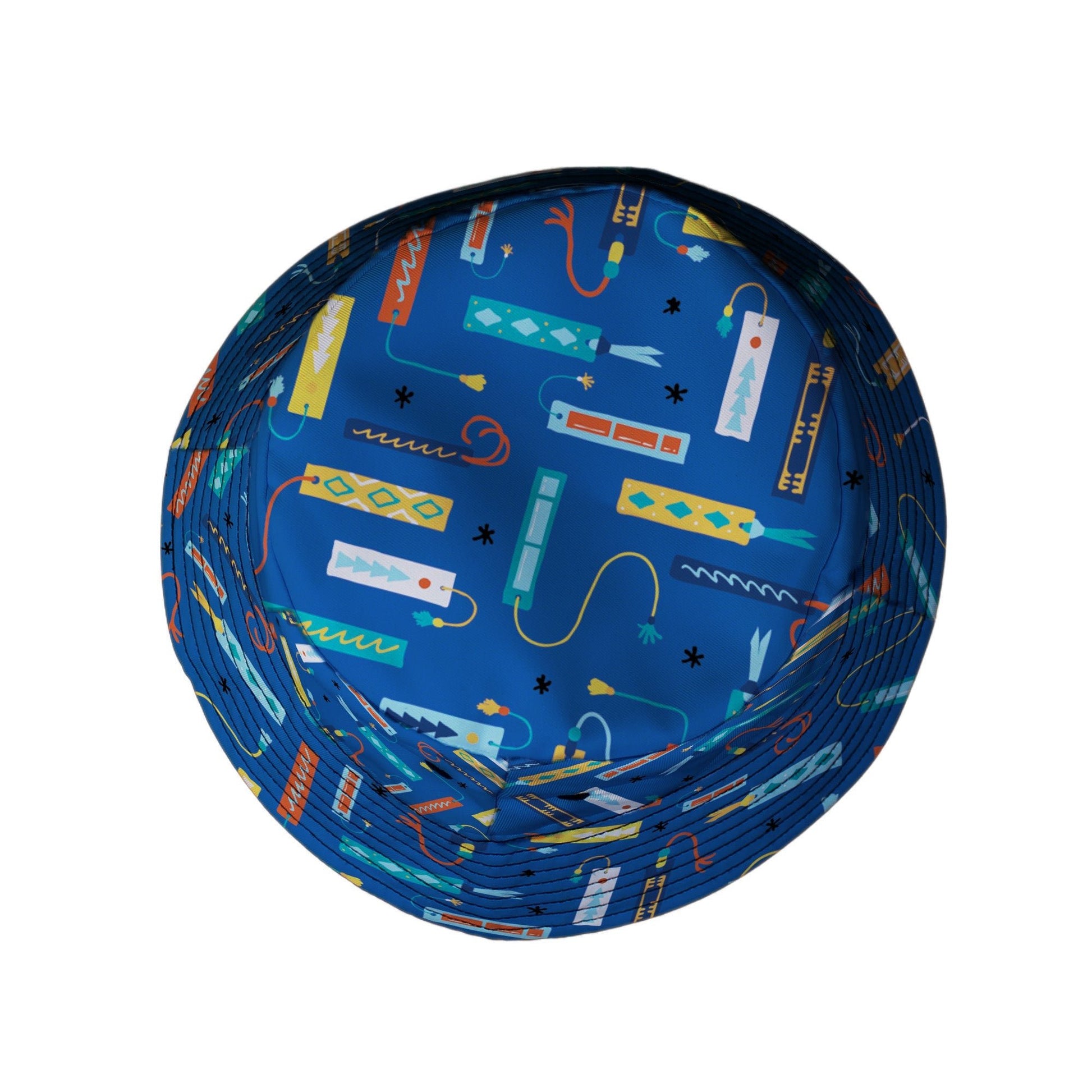 Adventures Bookmark Bucket Hat Geek Nerd book prints Design by Zirkus Design lx - B