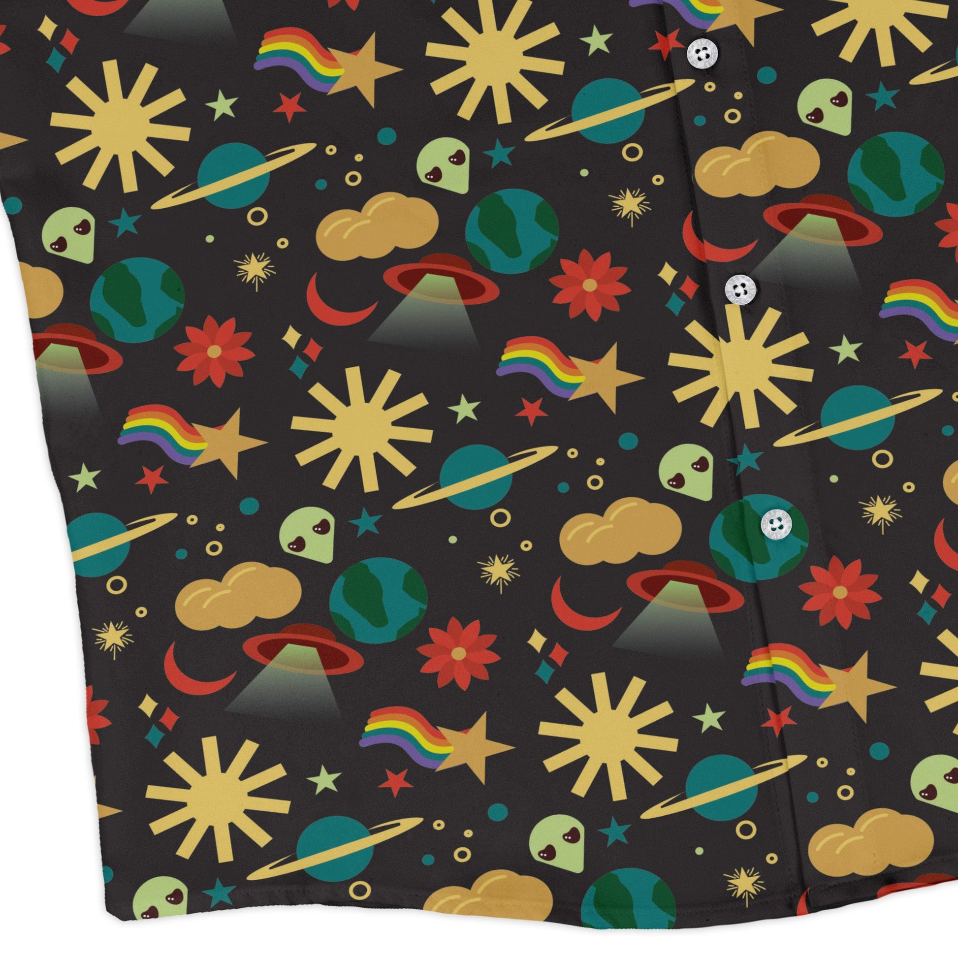 Alien Daydreams Long Sleeve Button Up Shirt Geek Nerd 0925 adult sizing All Adult Button Up Shirts