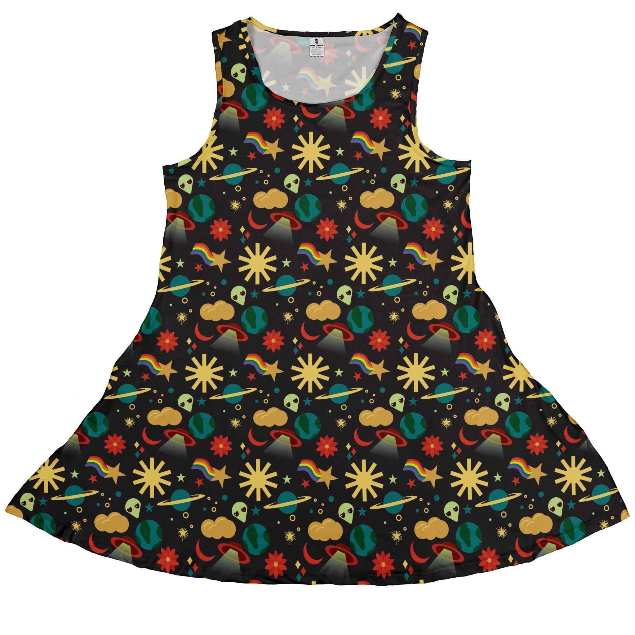 Alien Daydreams Dress Geek Nerd 0925 Design by Heather Davenport Fantasy Prints