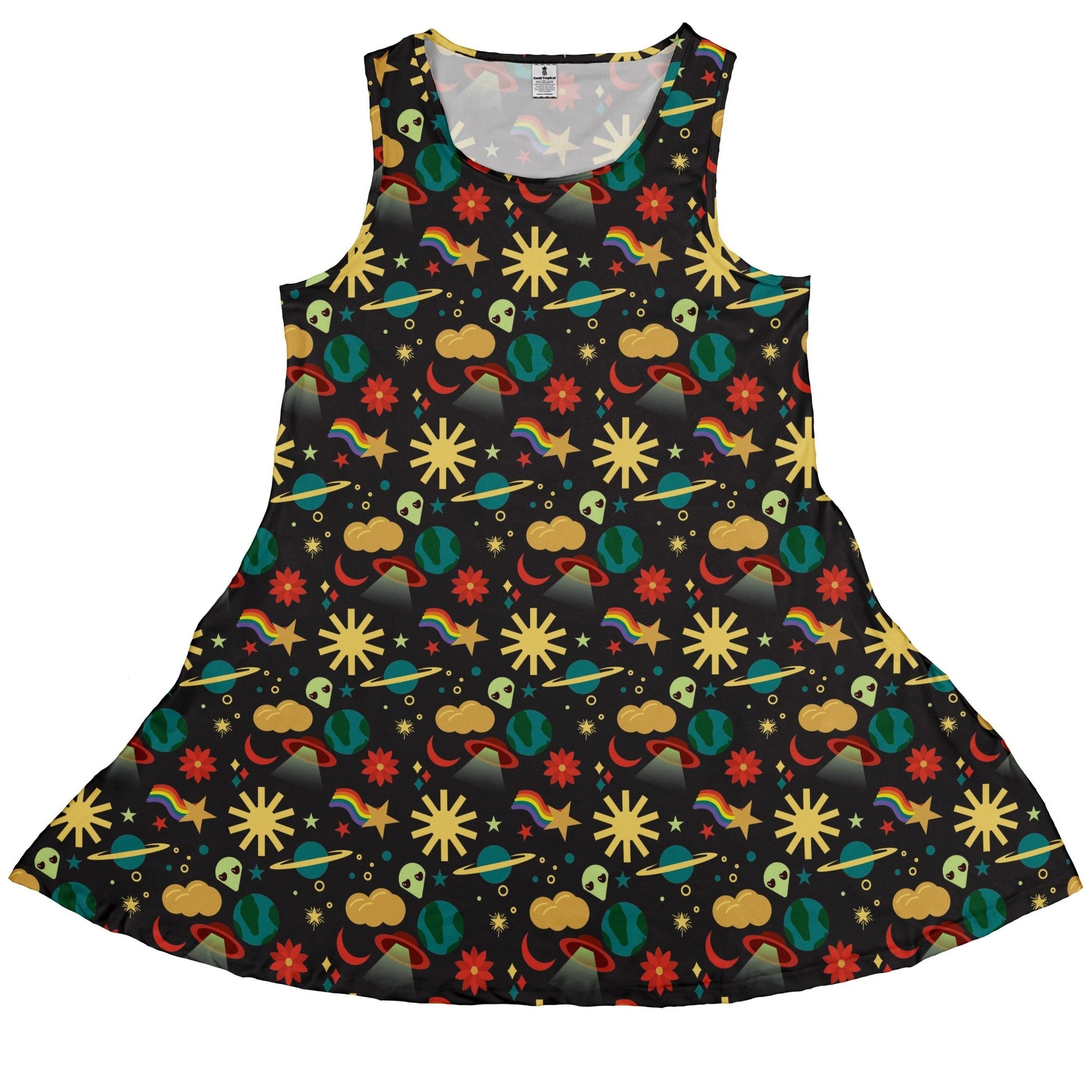 Alien Daydreams Dress Geek Nerd 0925 Design by Heather Davenport Fantasy Prints