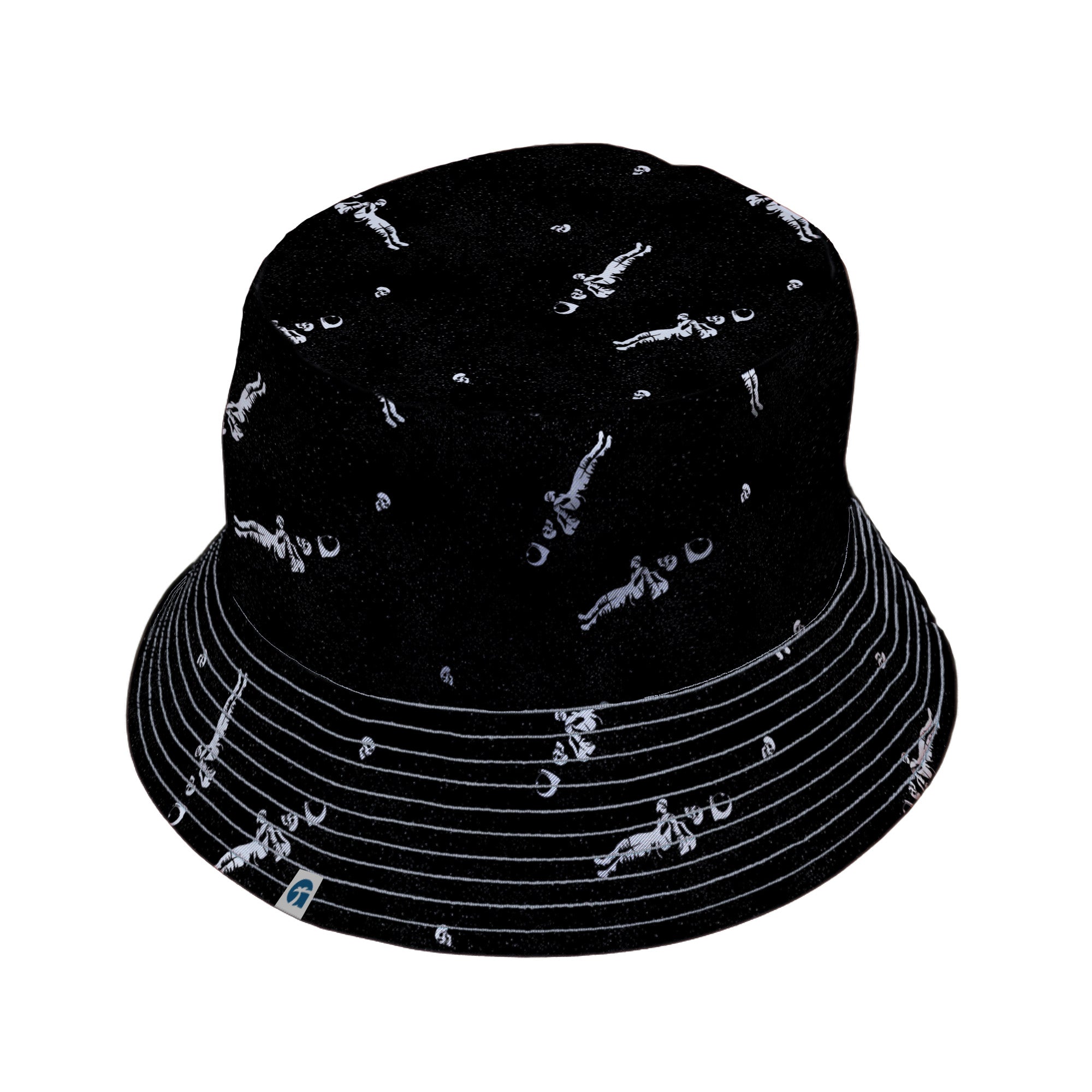 Astronaut Skeleton Bucket Hat Geek Nerd 0925 Design by Tobe Fonseca FLOW DESC WRITING