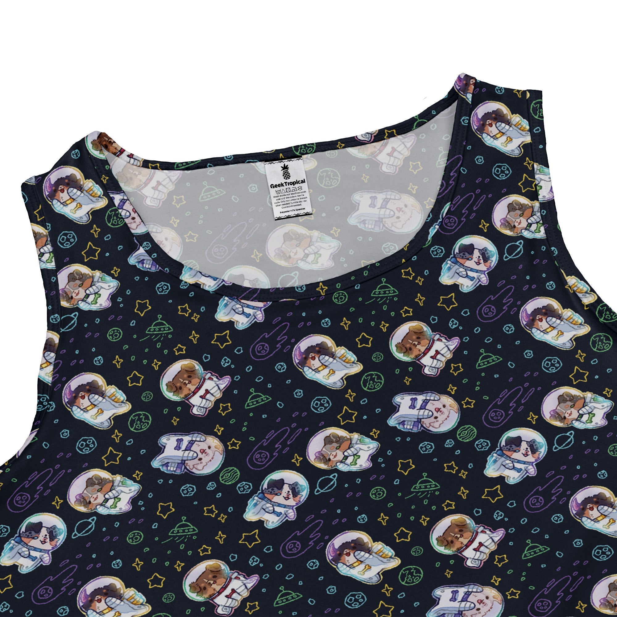 Aussie - Nauts Dress Geek Nerd Design by Ardi Tong lx - C outer space & astronaut print