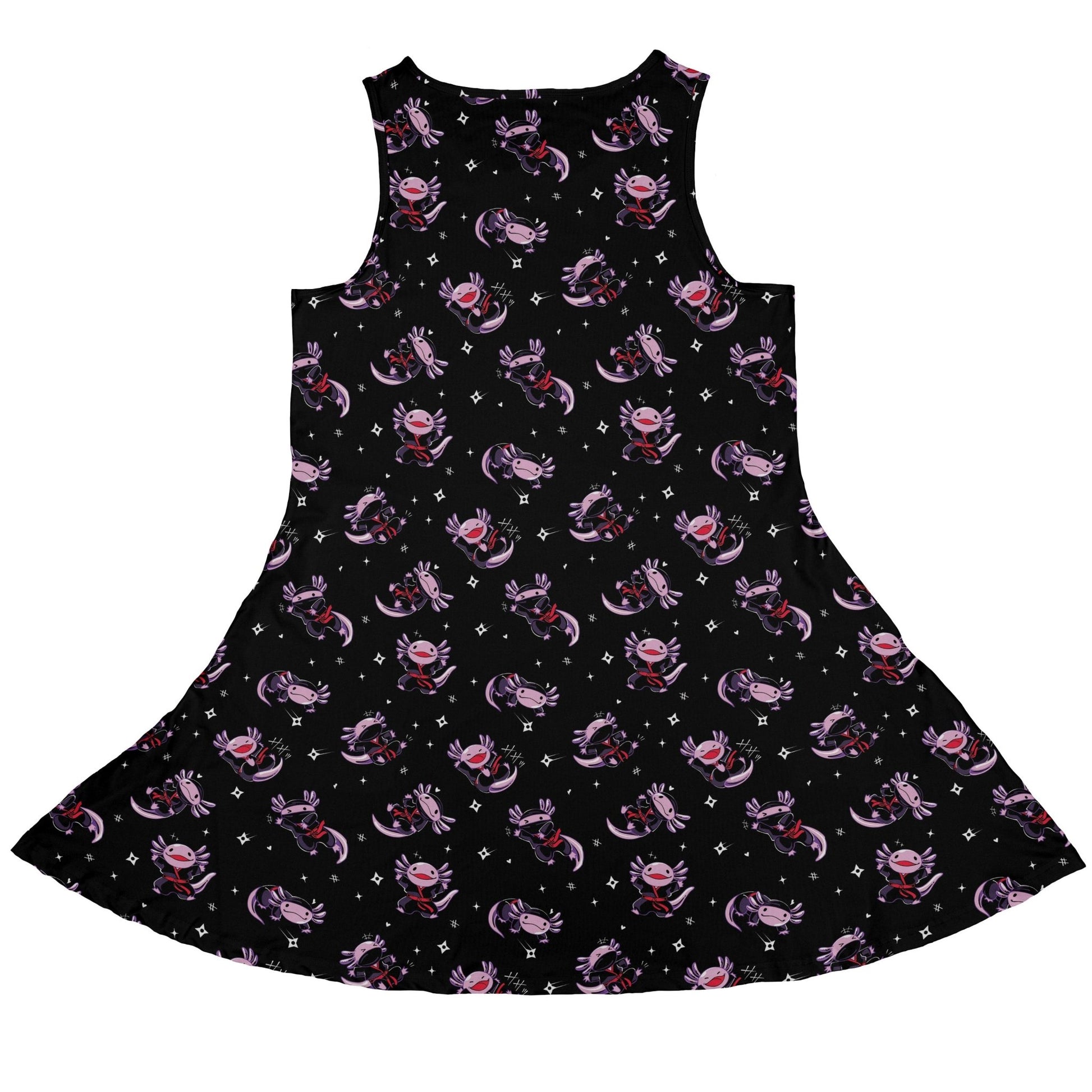 Axolotl Ninjas Dress Geek Nerd 0925 Animal Patterns Anime