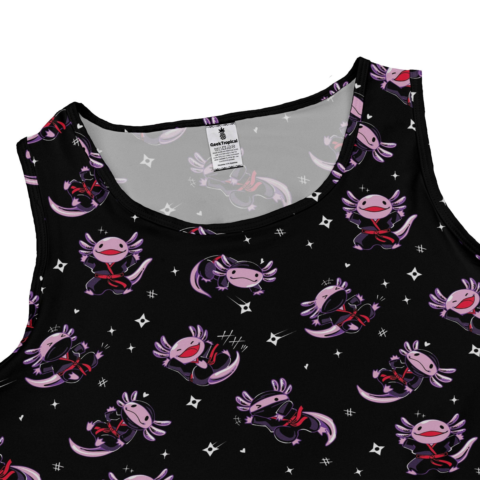 Axolotl Ninjas Dress Geek Nerd 0925 Animal Patterns Anime