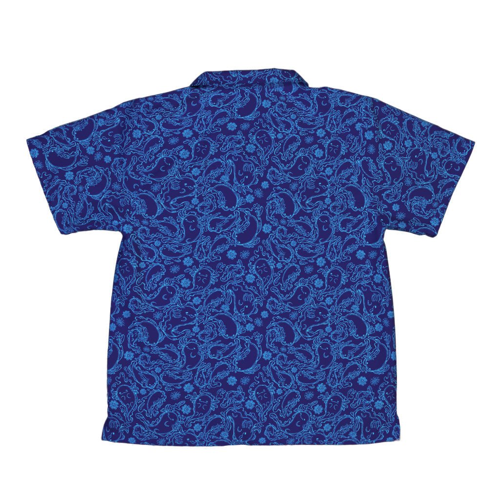 Axolotl Waterbending Salamanders Youth Hawaiian Shirt - Anime - Design by Ardi Tong - Q3