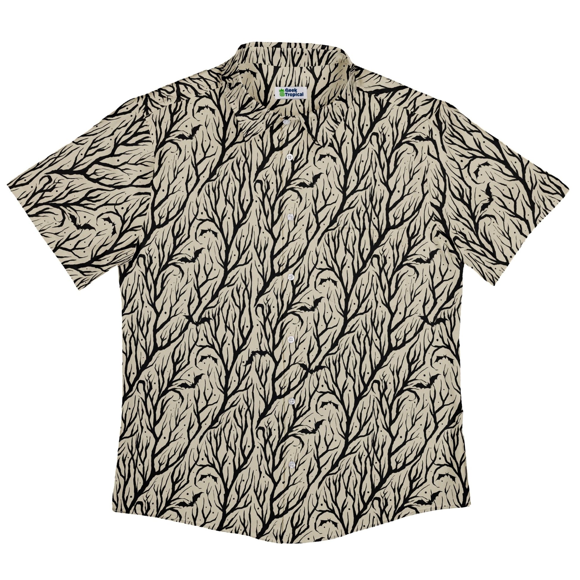 Bats in the Vines Button Up Shirt Geek Nerd adult sizing halloween q4
