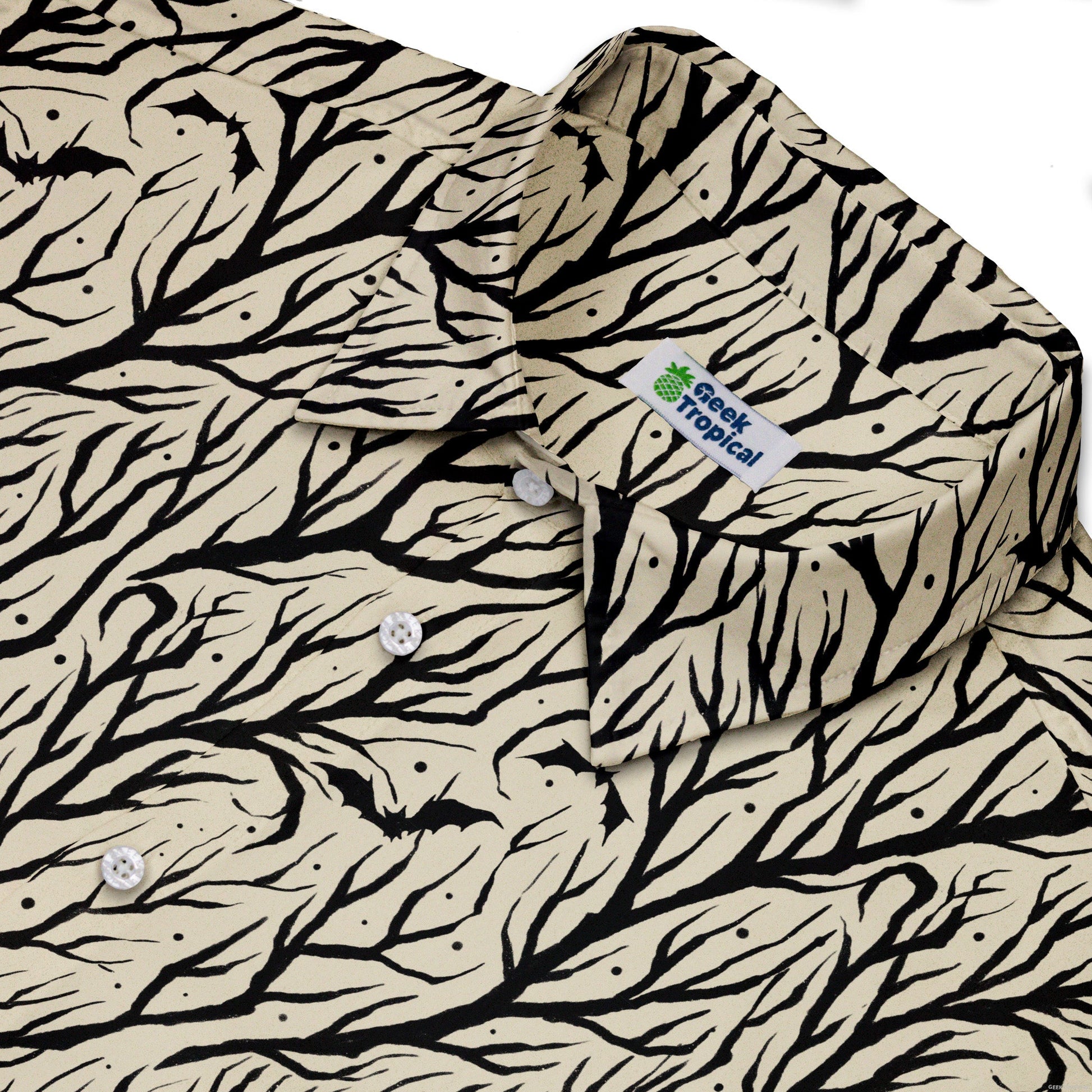 Bats in the Vines Button Up Shirt Geek Nerd adult sizing halloween q4