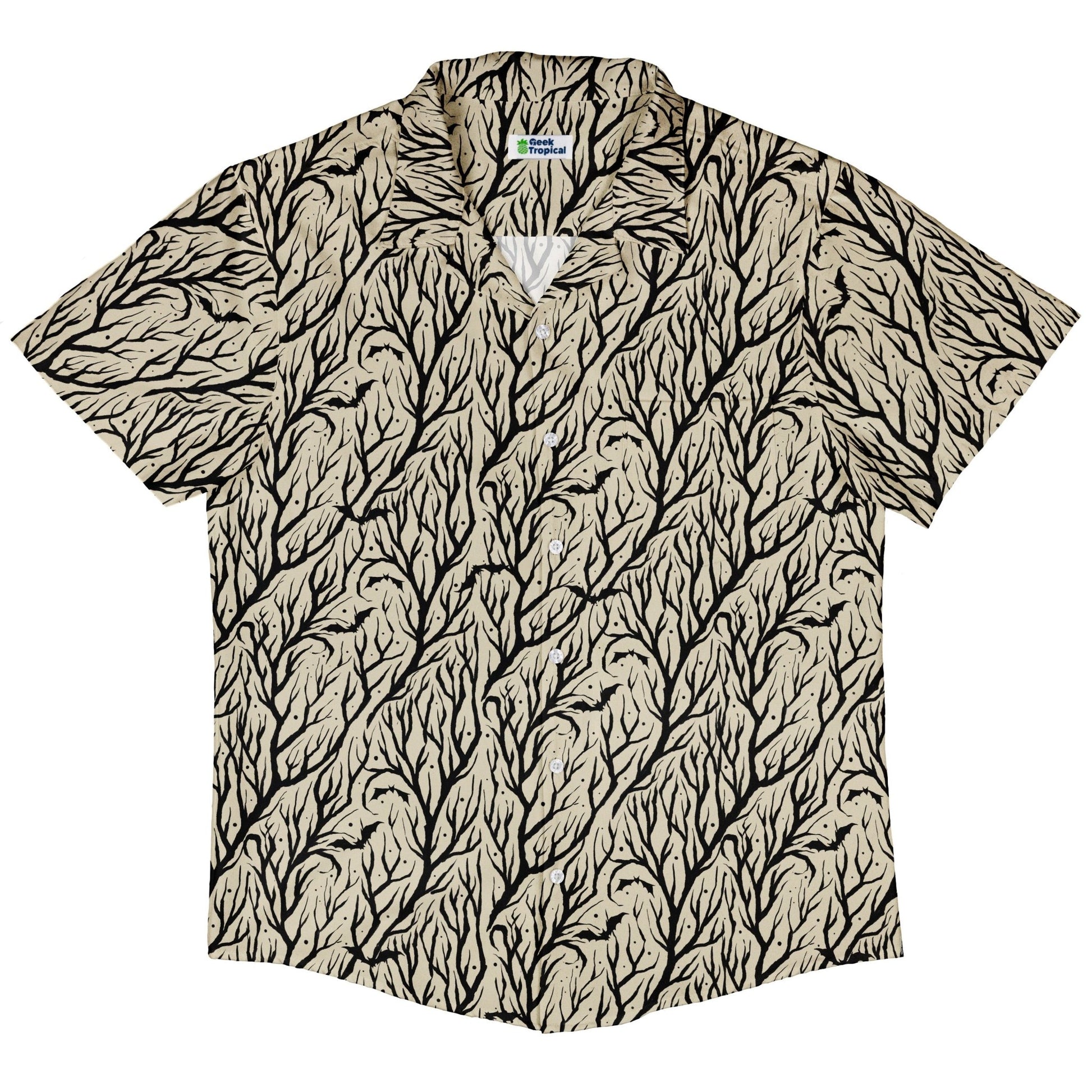 Bats in the Vines Button Up Shirt Geek Nerd adult sizing halloween q4