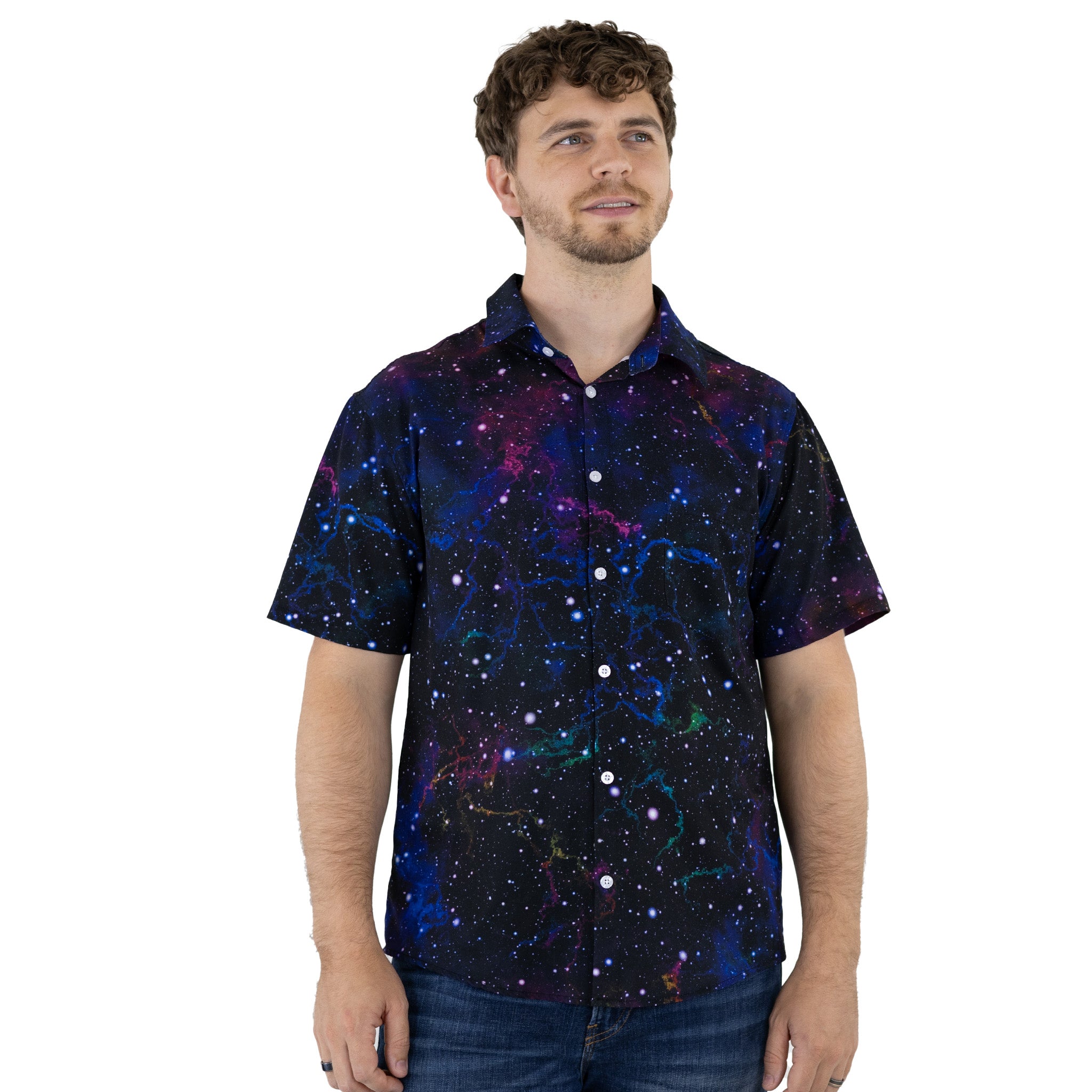 Beautiful Nebula Button Up Shirt