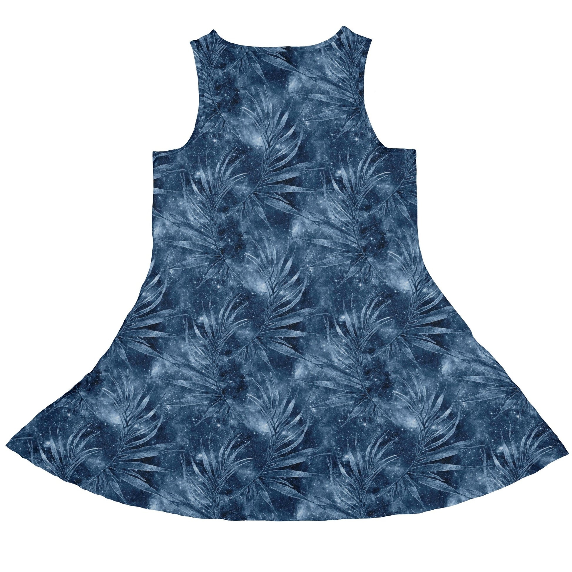 Blue Grey Hawaiian Space Dress Geek Nerd lx - C outer space & astronaut print Tropical Hawaiian Patterns