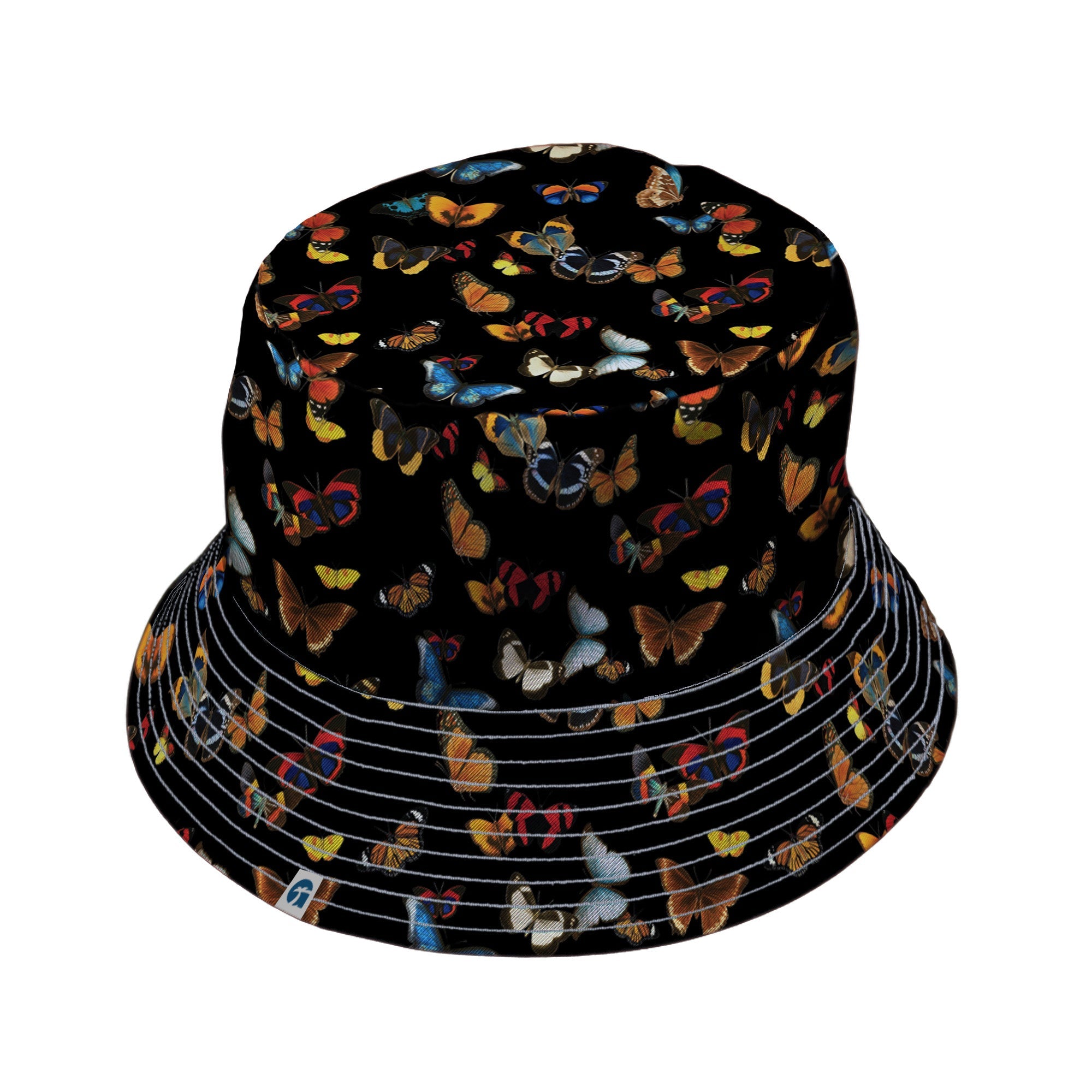 Butterfly Spring Bucket Hat Geek Nerd 0925 Animal Patterns Design by Tobe Fonseca