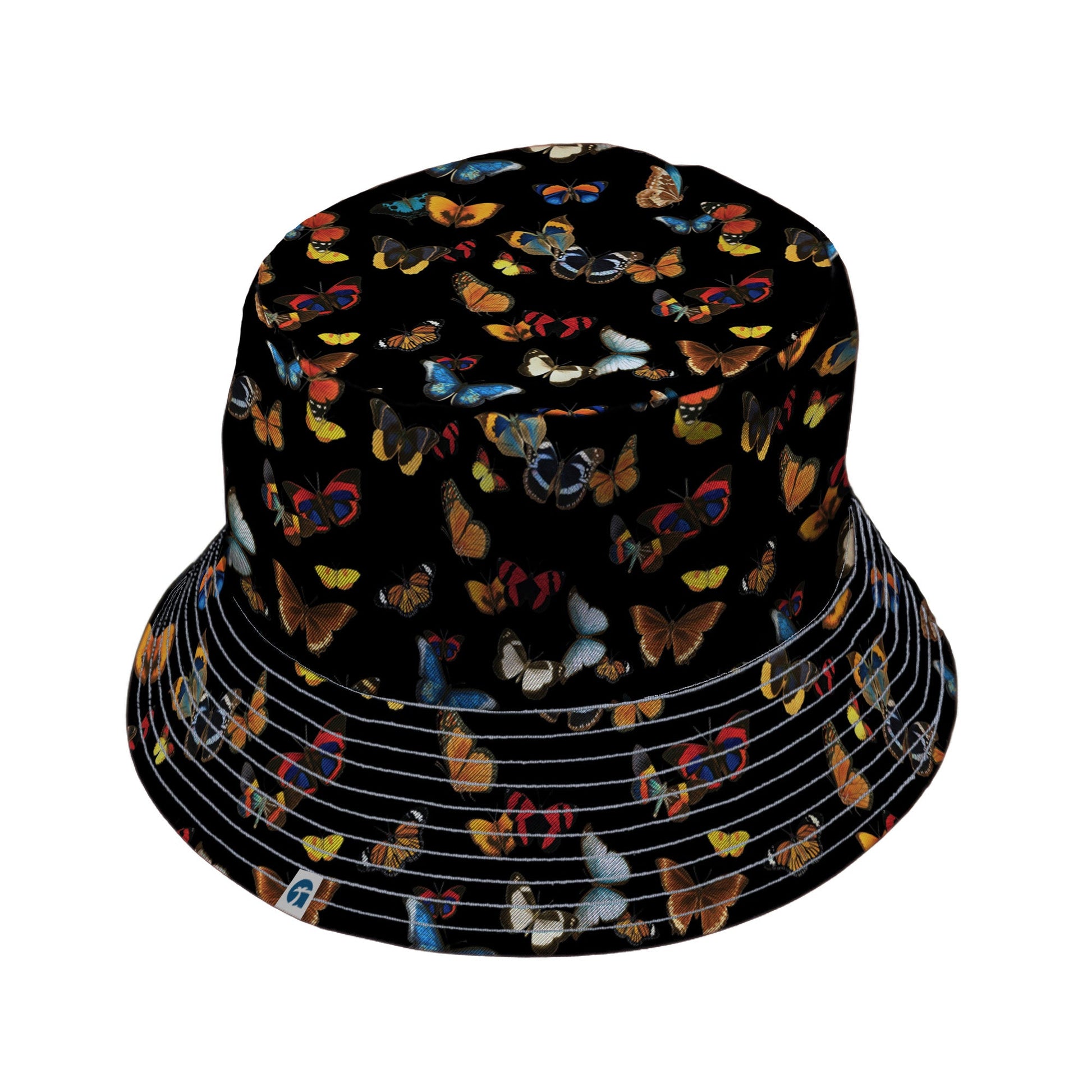 Butterfly Spring Bucket Hat Geek Nerd 0925 Animal Patterns Design by Tobe Fonseca