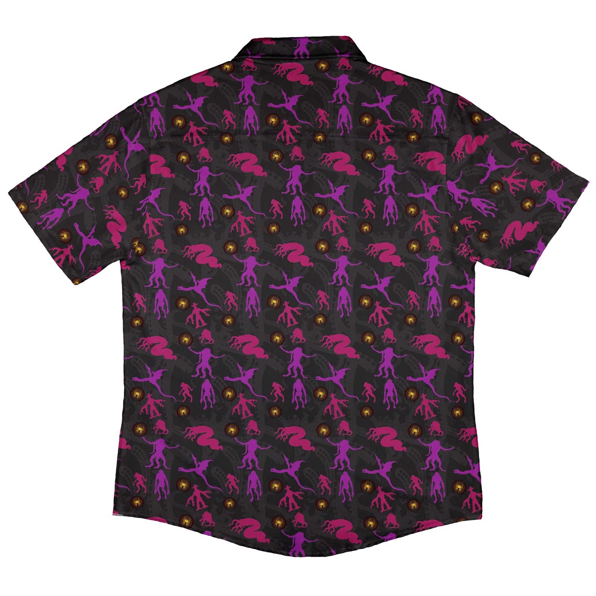 Call of Cthulhu Button Up Shirt Geek Nerd adult sizing Design by Heather Davenport Fantasy Prints