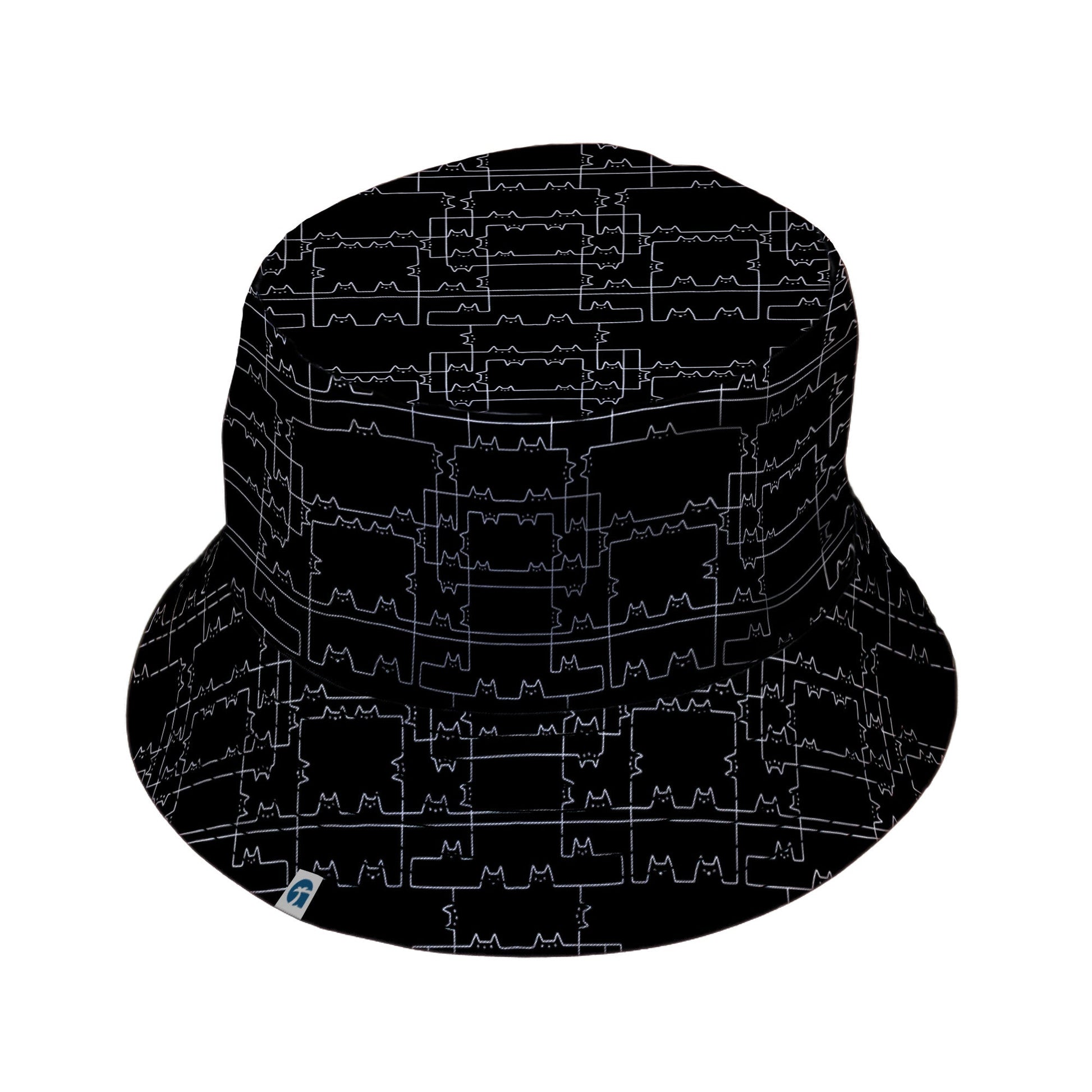 Cat Geometric Cubism Bucket Hat Geek Nerd 0925 Animal Patterns Design by Tobe Fonseca