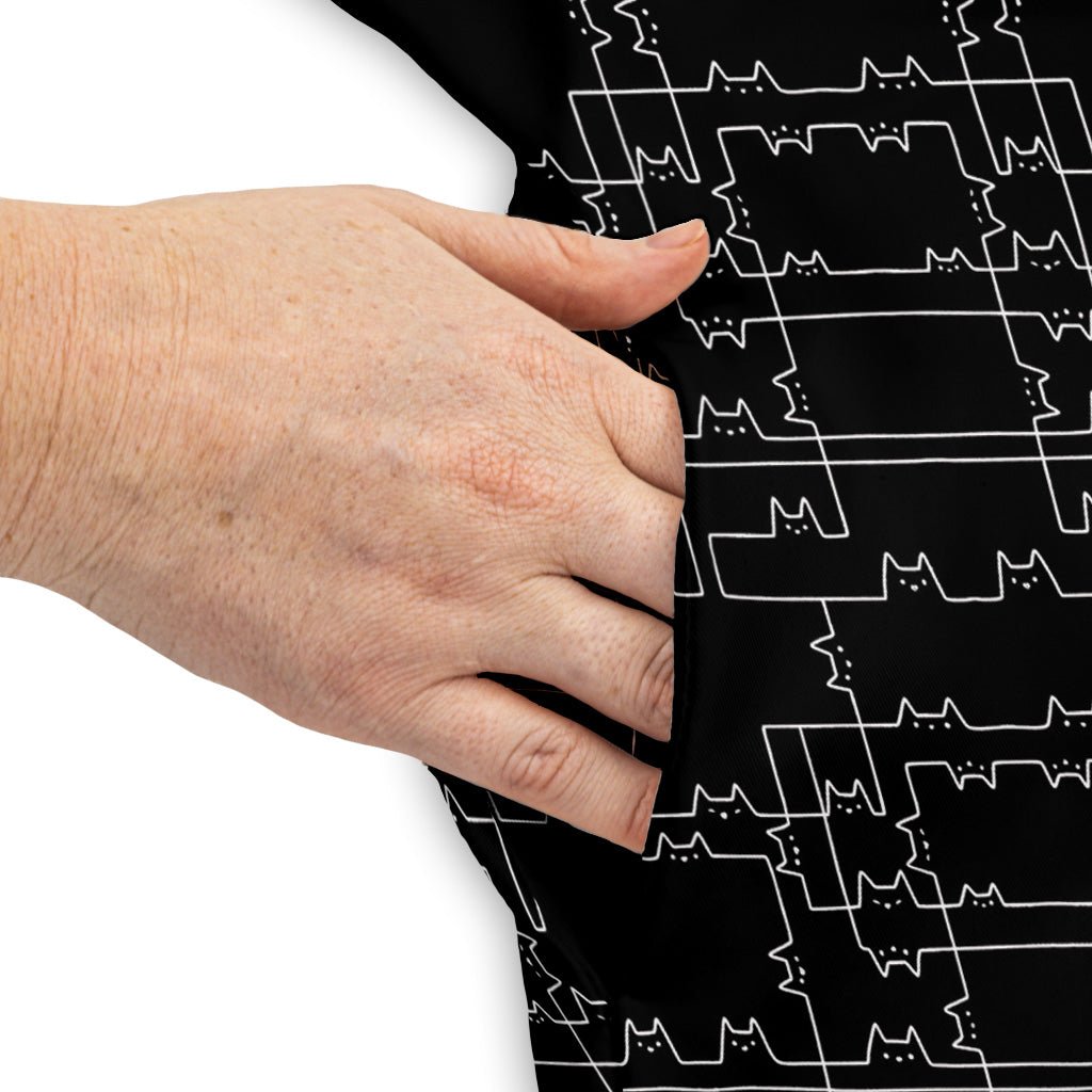 Cat Geometric Cubism Dress Geek Nerd 0925 Animal Patterns Design by Tobe Fonseca