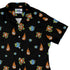 Cat Meteor Shower Space Curvy Button Up Shirt Geek Nerd Animal Patterns Design by Tobe Fonseca Funny Prints