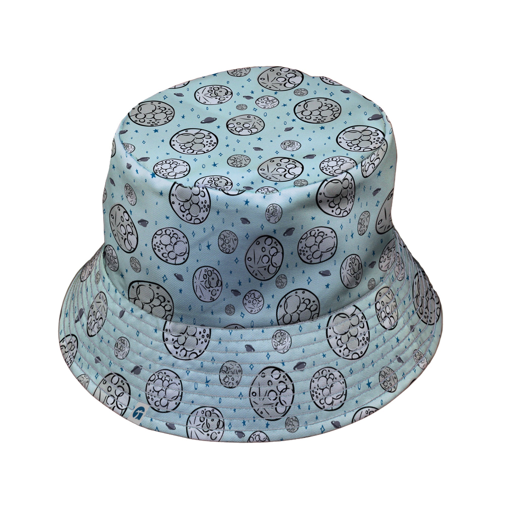 Cheesy Moon Bucket Hat Geek Nerd Design by Zirkus Design funny prints lx - B