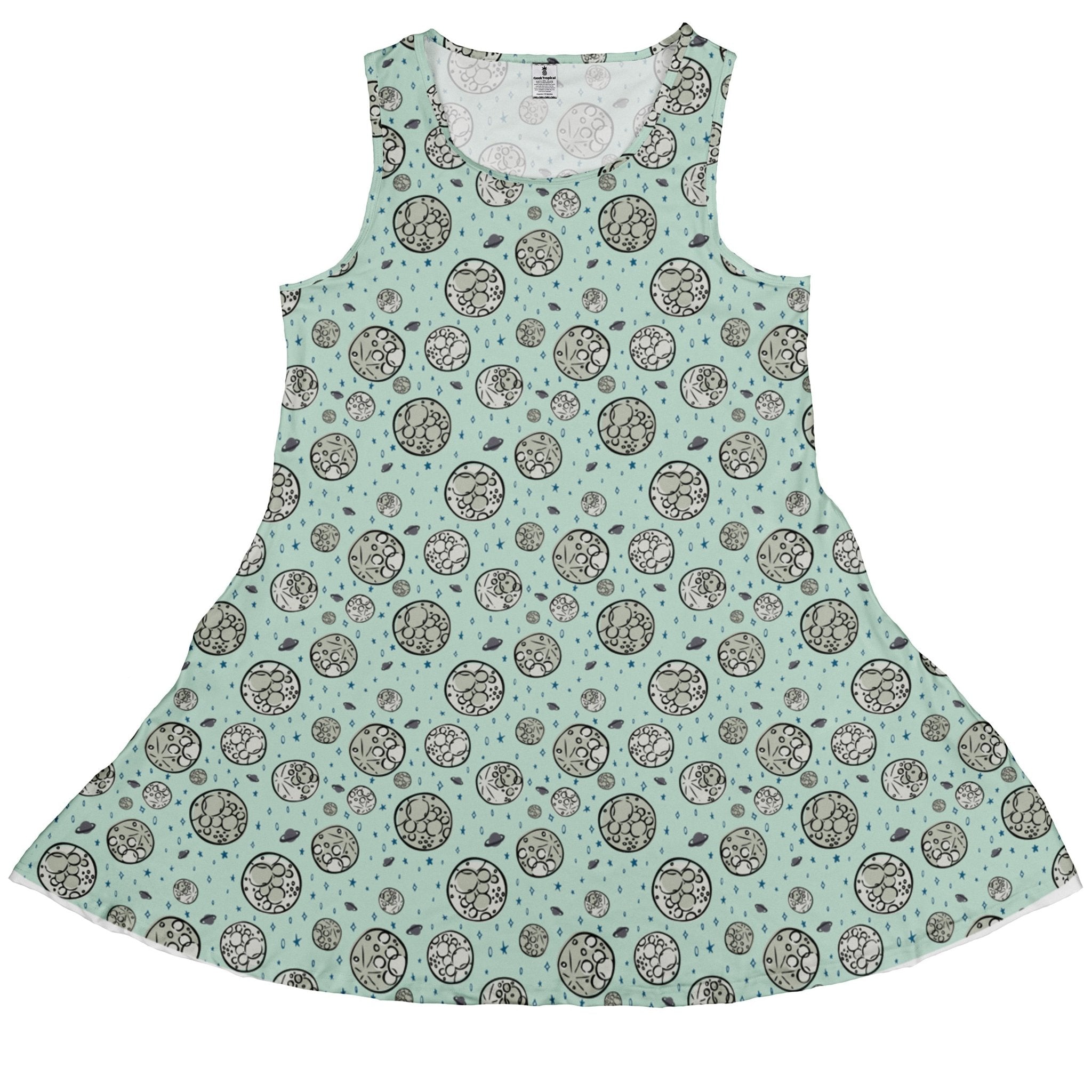 Cheesy Moon Dress Geek Nerd Design by Zirkus Design funny prints lx - C