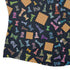 Chess Colorful Pieces Board Blue Curvy Button Up Shirt Geek Nerd board game print women