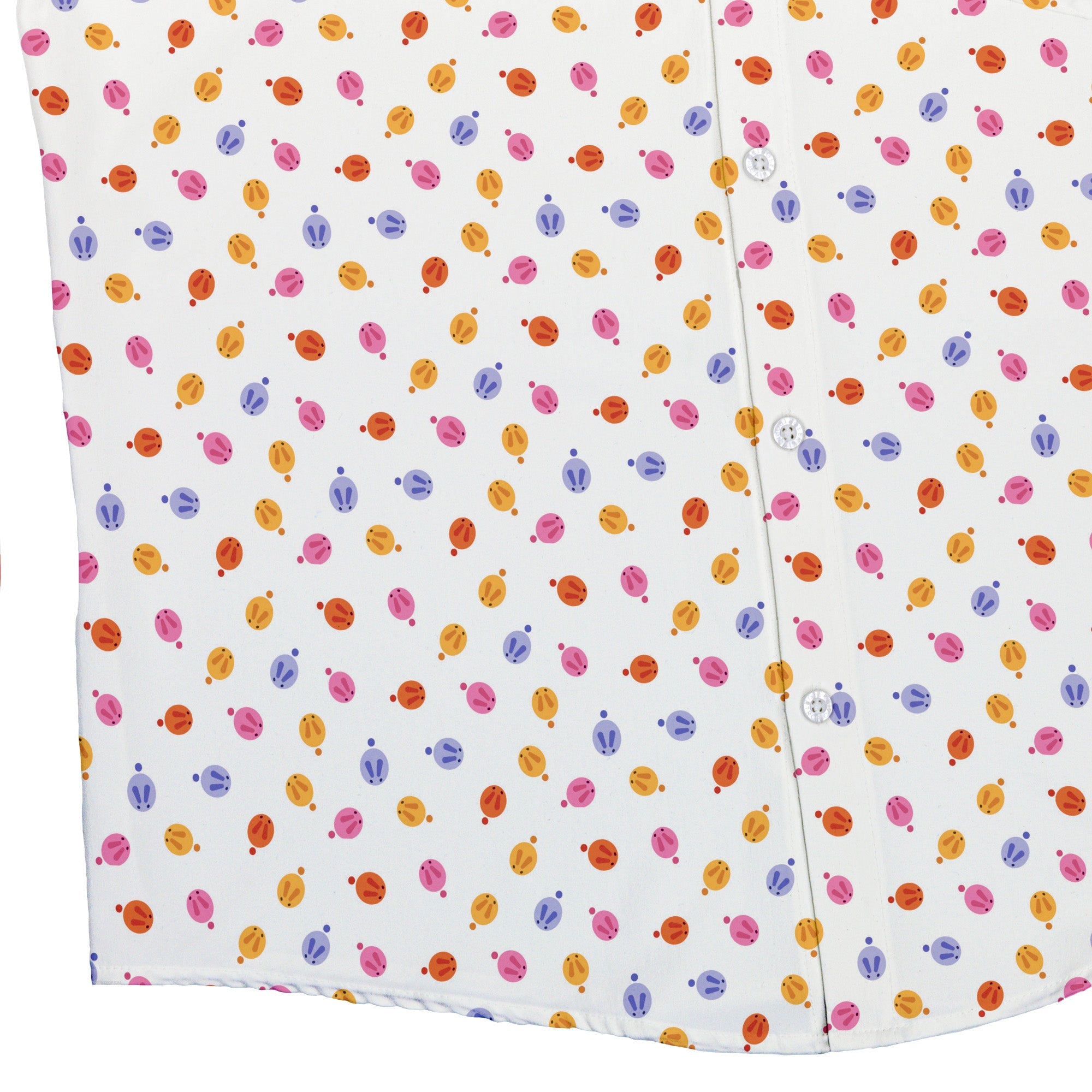 Colorful Wagashi Rabbits Button Up Shirt - Animal Patterns - Anime - Design by Ardi Tong