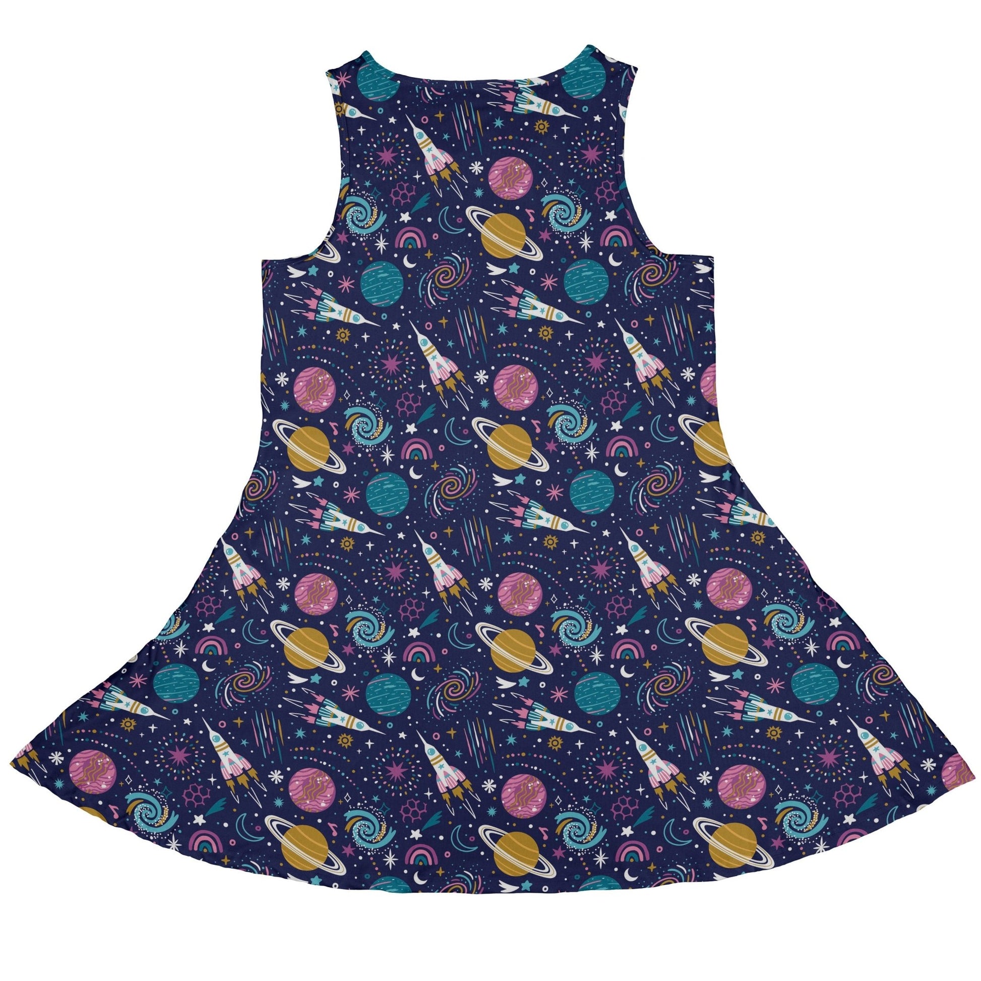 Cosmic Cute Outer Space Dress Geek Nerd lx - C Maximalist Patterns outer space & astronaut print