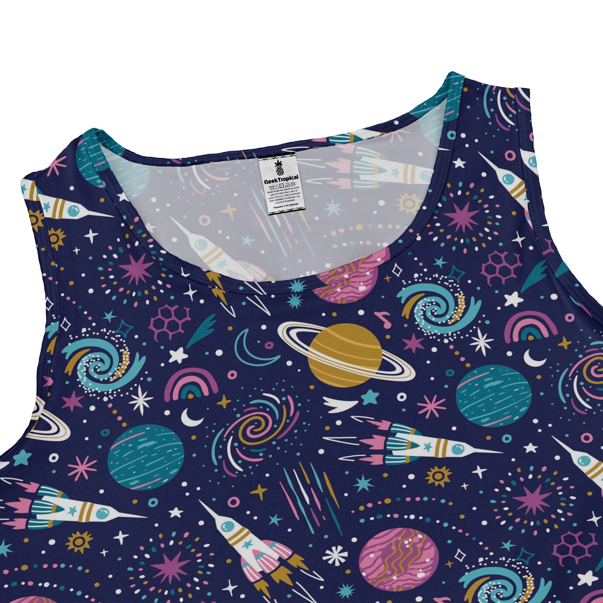 Cosmic Cute Outer Space Dress Geek Nerd lx - C Maximalist Patterns outer space & astronaut print