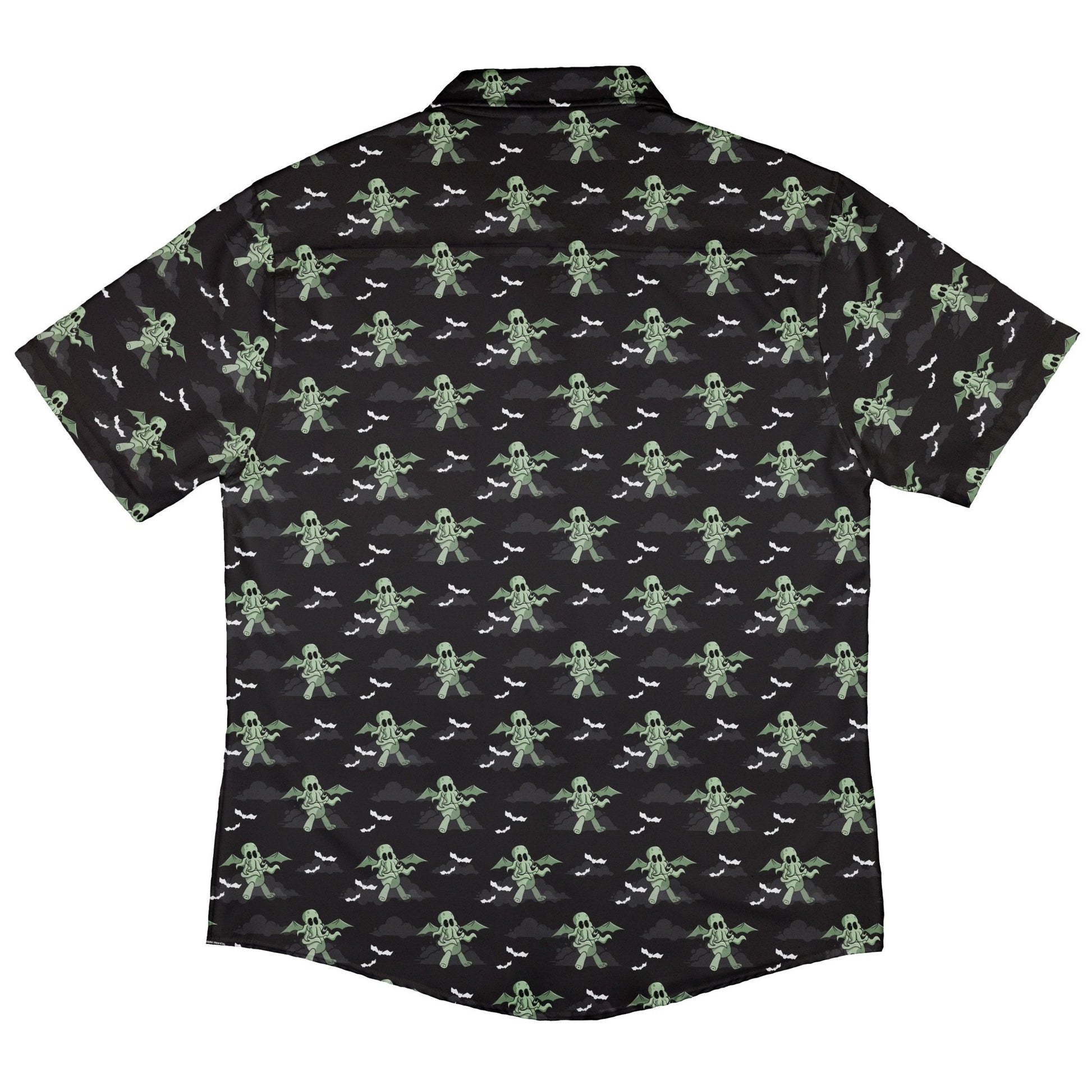 Cthlhu fog Button Up Shirt Geek Nerd adult sizing Fantasy Prints halloween