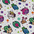 DND Dice Critters Colors Long Sleeve Button Up Shirt Geek Nerd adult sizing Animal Patterns Designed by Rose Khan
