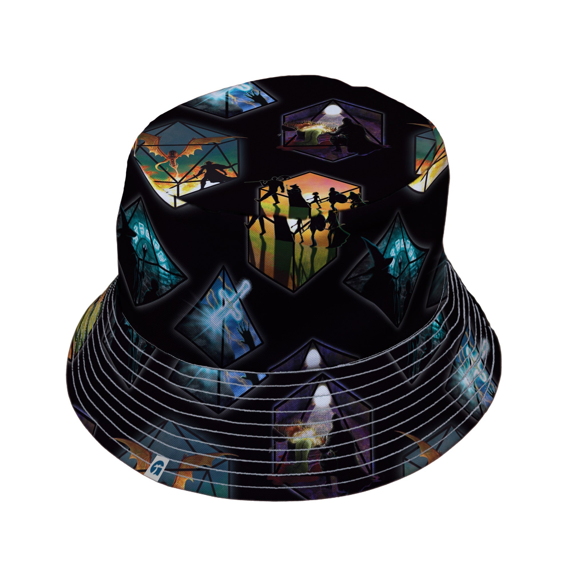 Dnd Party Campaign Bucket Hat Geek Nerd Designs by Nathan dnd & rpg print lx - B