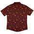 Dinosaur Tropical Sunset Button Up Shirt - adult sizing - Animal Patterns - Designs by Nathan