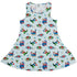 Dinosaur Wonderful Winter Dress Geek Nerd christmas print Design by Zirkus Design dinosaur print