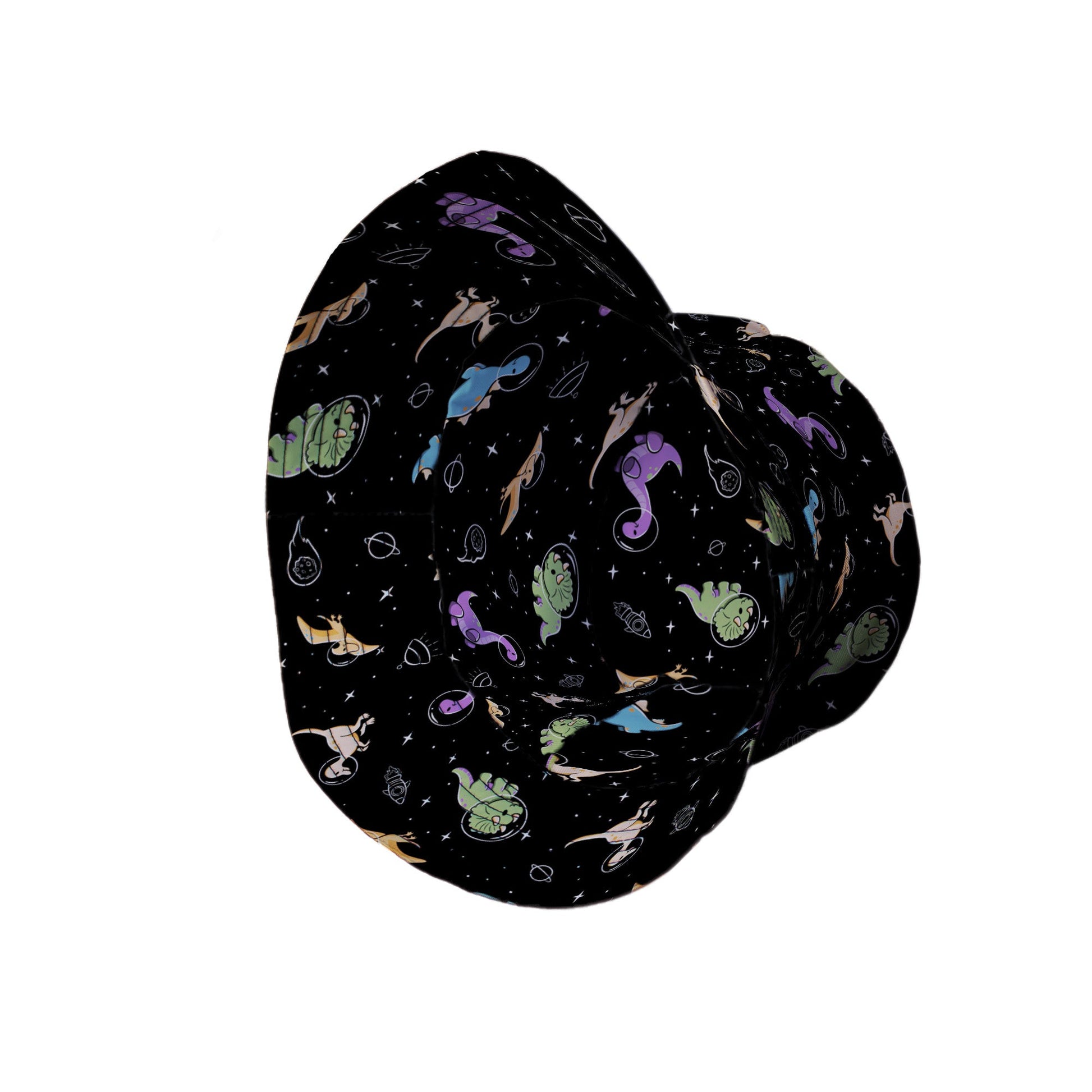 Dinostellar Space Dinosaurs Bucket Hat Geek Nerd 0925 Design by Tobe Fonseca dinosaur print