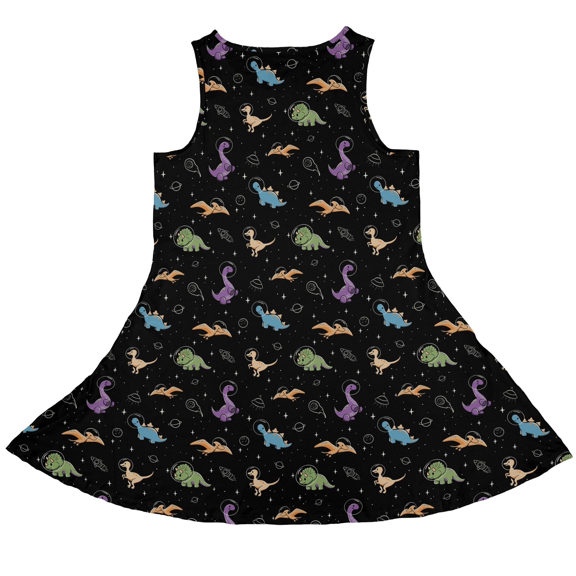 Dinostellar Space Dinosaurs Dress Geek Nerd 0925 Animal Patterns Design by Tobe Fonseca