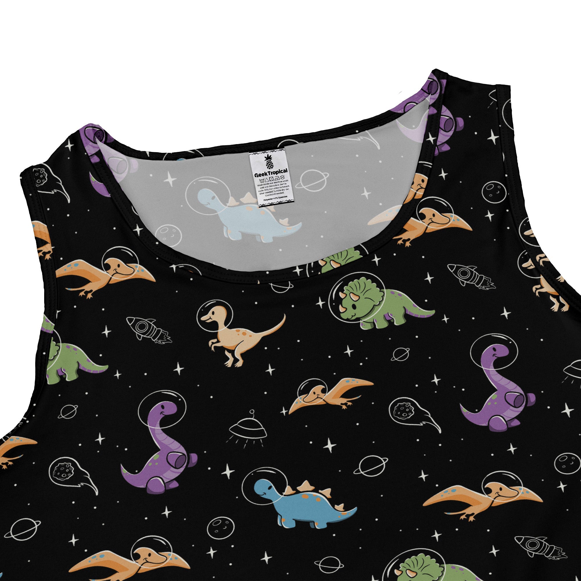 Dinostellar Space Dinosaurs Dress Geek Nerd 0925 Animal Patterns Design by Tobe Fonseca