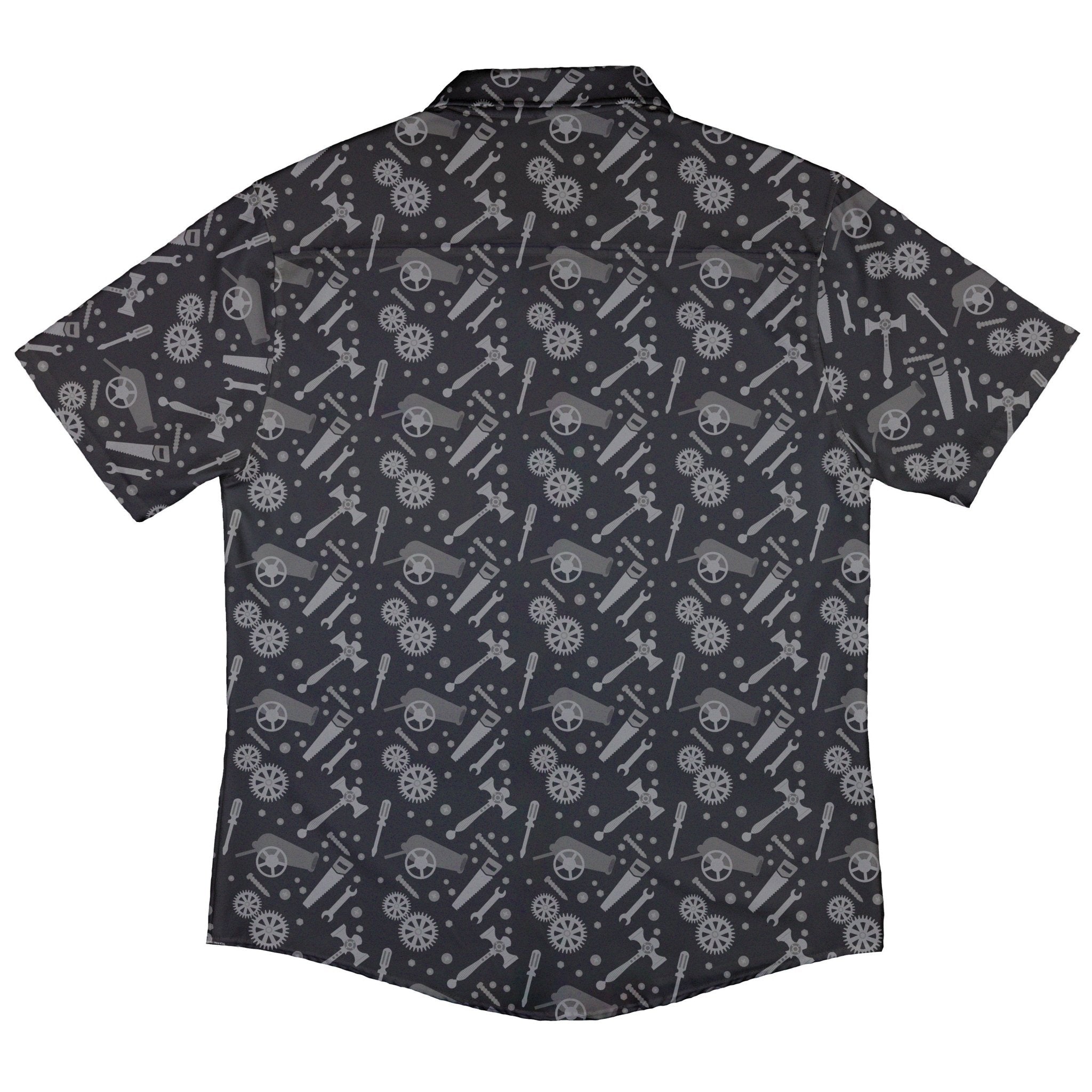 Dnd Artificer Class Button Up Shirt - adult sizing - Design by Heather Davenport - dnd & rpg print