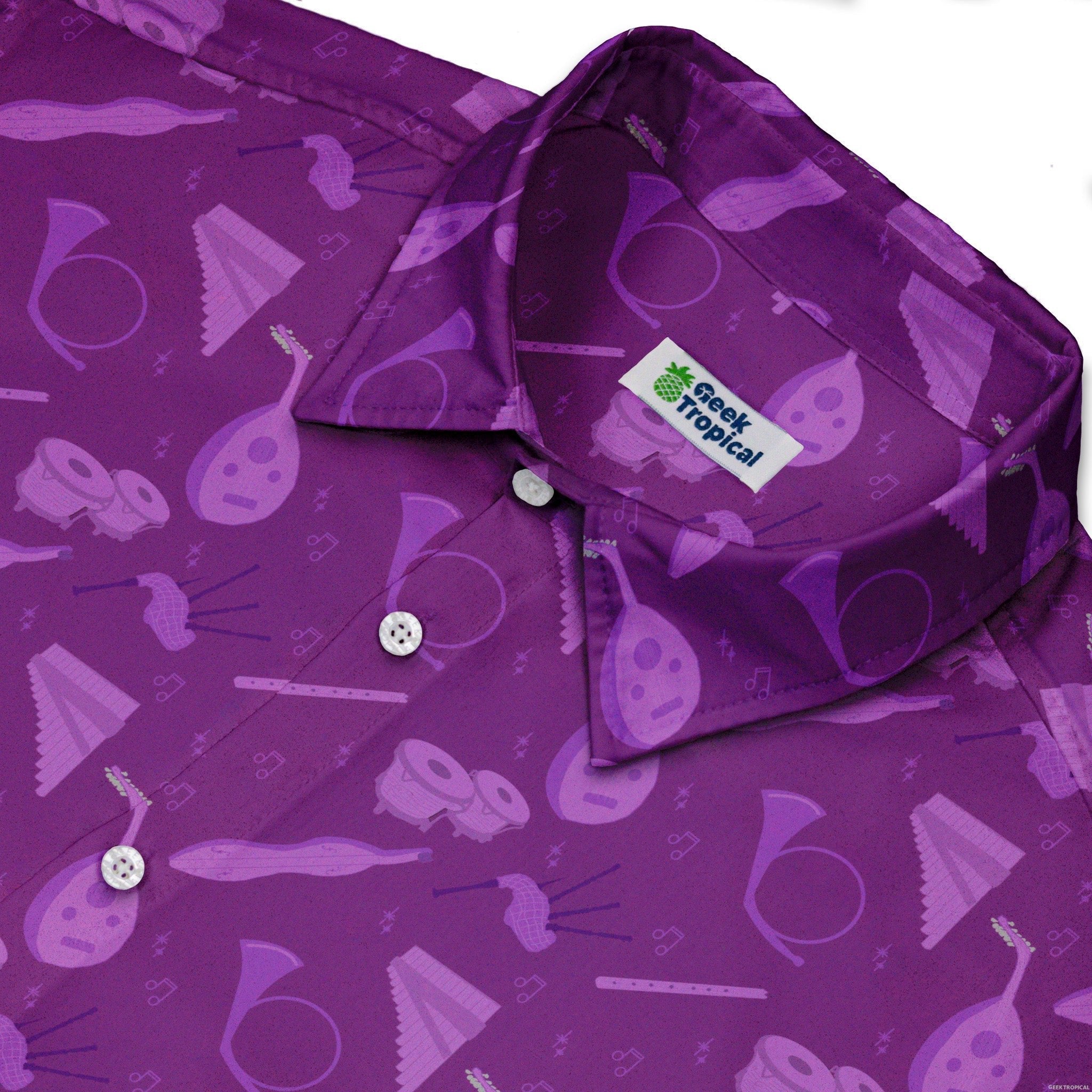 Dnd Bard Class Button Up Shirt - adult sizing - Design by Heather Davenport - dnd & rpg print
