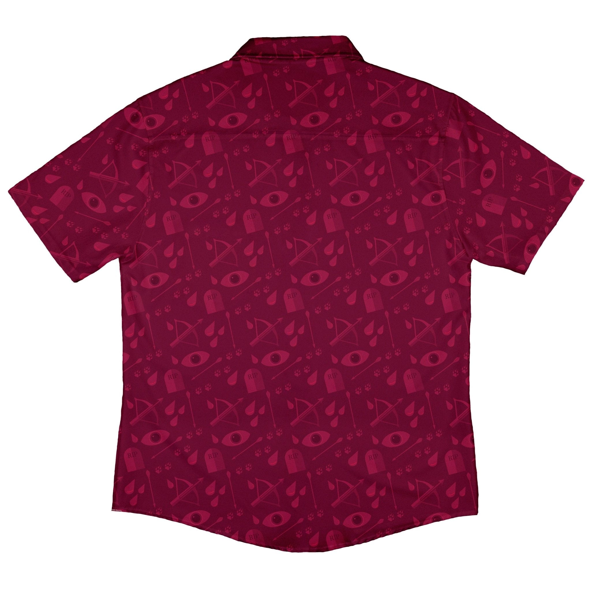 Dnd Blood Hunter Class Button Up Shirt - adult sizing - Design by Heather Davenport - dnd & rpg print
