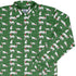 Dnd Christmas Dice Cats Long Sleeve Button Up Shirt Geek Nerd adult sizing Christmas Print Design by Heather Davenport