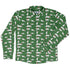 Dnd Christmas Dice Cats Long Sleeve Button Up Shirt Geek Nerd adult sizing Christmas Print Design by Heather Davenport