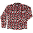 Dnd Christmas Red Plaid Long Sleeve Button Up Shirt Geek Nerd adult sizing Christmas Print dnd & rpg print