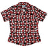Dnd Christmas Red Plaid Curvy Button Up Shirt Geek Nerd Christmas Print dnd & rpg print women