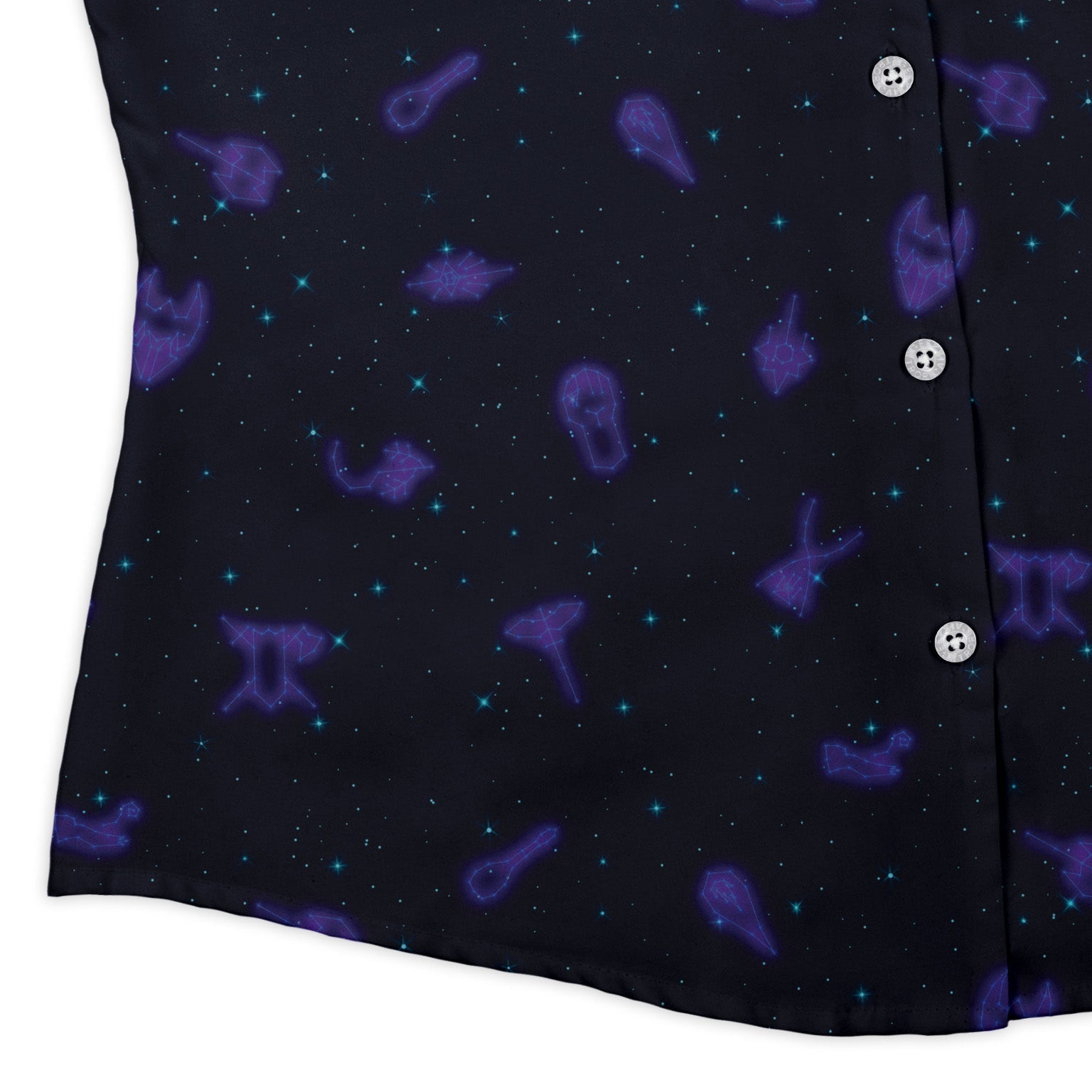 Dnd Class Constellations Curvy Button Up Shirt Geek Nerd dnd & rpg print women