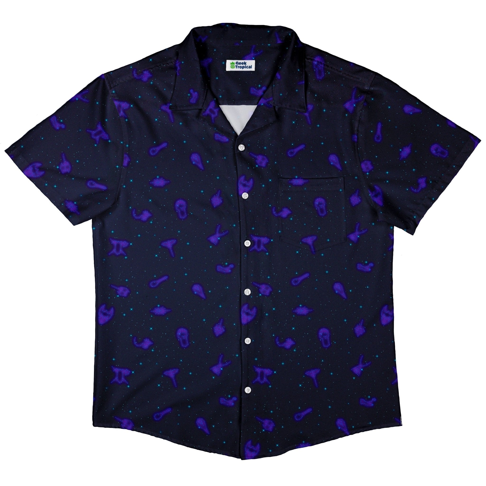 Dnd Class Constellations Button Up Shirt - adult sizing - dnd & rpg print -