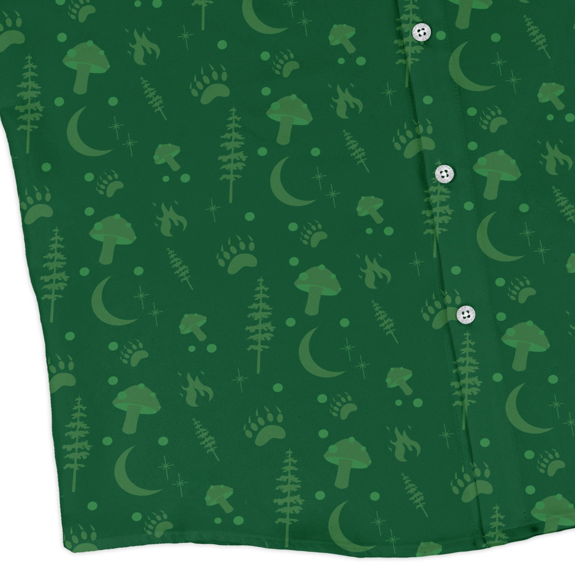 Dnd Druid Class Long Sleeve Button Up Shirt Geek Nerd adult sizing Design by Heather Davenport dnd & rpg print