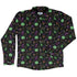 Dnd Dungeon Monsters Long Sleeve Button Up Shirt Geek Nerd adult sizing Designs by Nathan dnd & rpg print