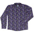 Dnd Hero Inventory Purple Long Sleeve Button Up Shirt Geek Nerd adult sizing Designs by Nathan dnd & rpg print
