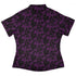 Dnd Purple Dragons Black Curvy Button Up Shirt Geek Nerd Design by Heather Davenport dnd & rpg print fantasy prints