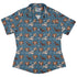 Dnd Tressym Familiars Curvy Button Up Shirt Geek Nerd Design by Ardi Tong dnd & rpg print women
