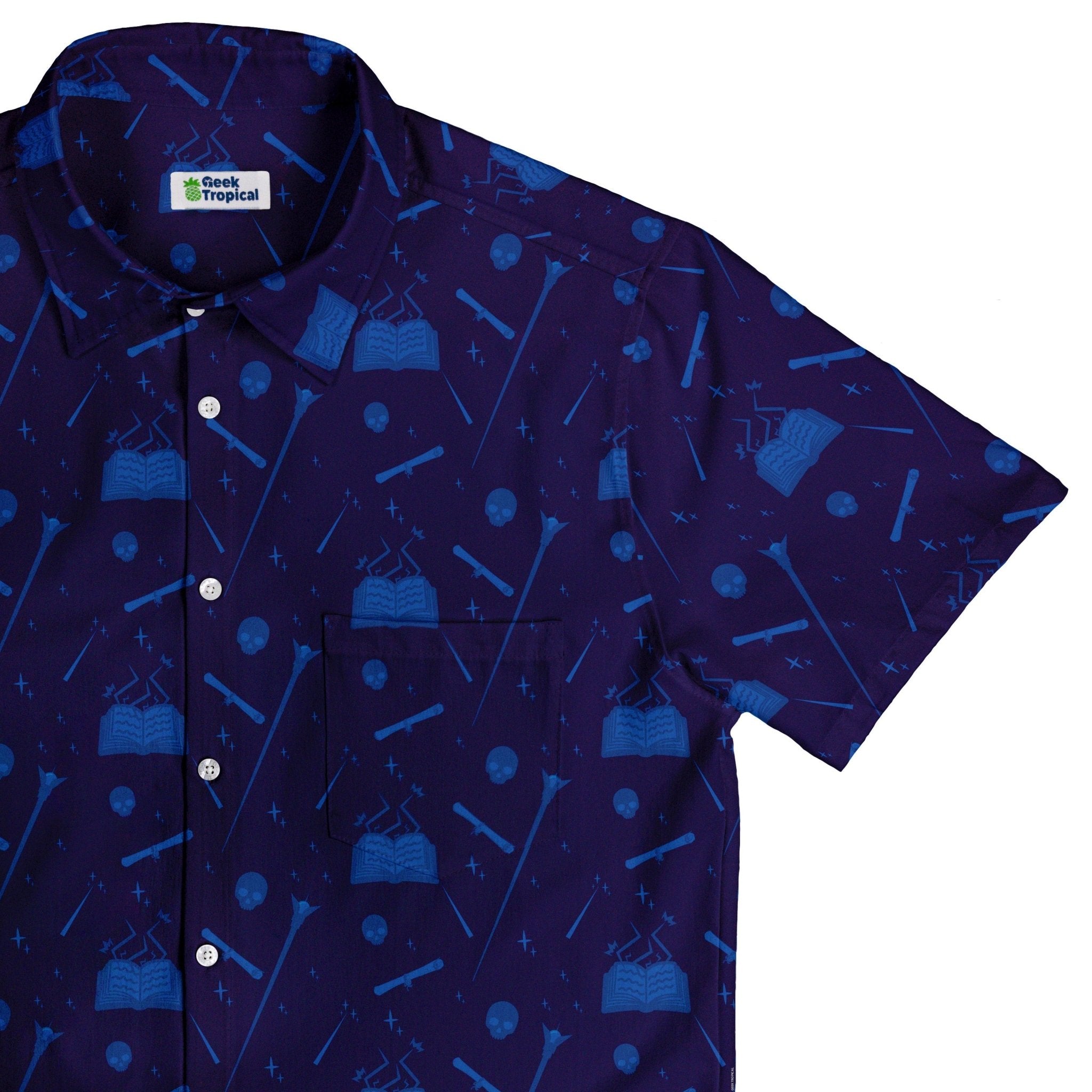nerdy dress shirts Button Up Geeky Pocket Shirts