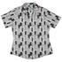 Dominos Curvy Button Up Shirt Geek Nerd board game print Design by Heather Davenport Simple Patterns